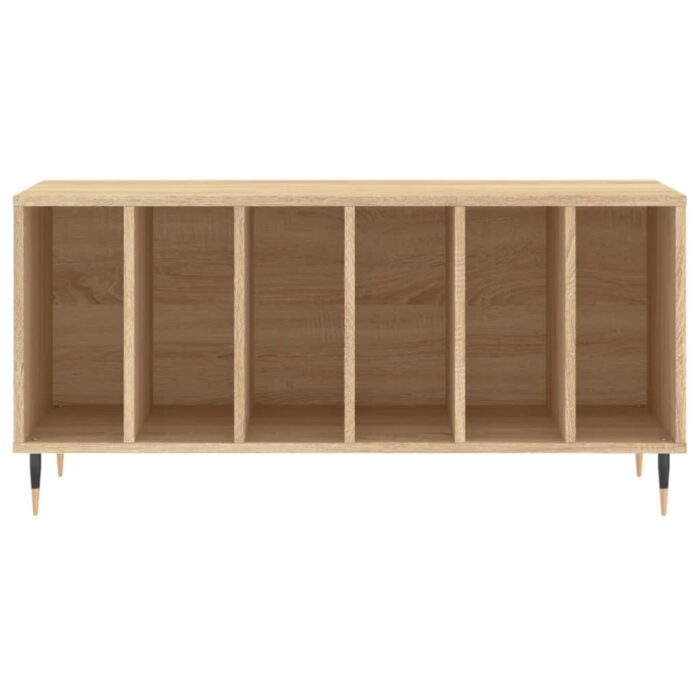 Armoire à disques chêne sonoma 100x38x48 cm bois d'ingénierie – Image 2