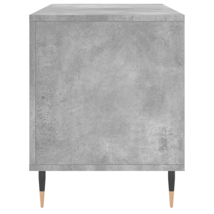 Armoire à disques gris béton 100x38x48 cm bois d'ingénierie – Image 3