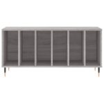 Armoire à disques sonoma gris 100x38x48 cm bois d'ingénierie – Image 2