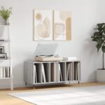 Armoire à disques sonoma gris 100x38x48 cm bois d'ingénierie