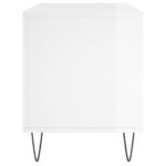 Armoire à disques blanc brillant 100x38x48 cm bois d'ingénierie – Image 3