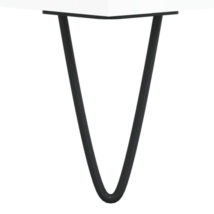 Armoire à disques blanc brillant 100x38x48 cm bois d'ingénierie – Image 5