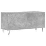 Armoire à disques gris béton 100x38x48 cm bois d'ingénierie – Image 4