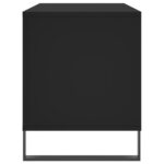 Armoire à disques noir 100x38x48 cm bois d'ingénierie – Image 3