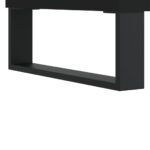 Armoire à disques noir 100x38x48 cm bois d'ingénierie – Image 5