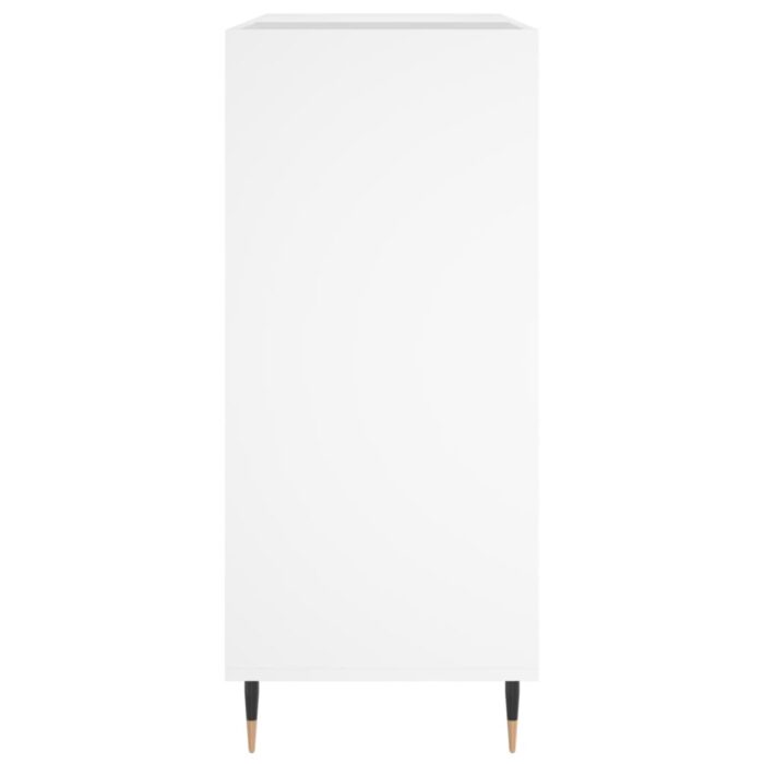 Armoire à disques blanc 84,5x38x89 cm bois d'ingénierie – Image 3