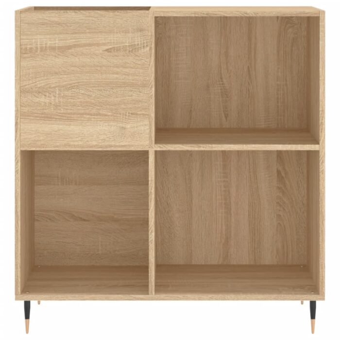 Armoire à disques chêne sonoma 84,5x38x89 cm bois d'ingénierie – Image 2