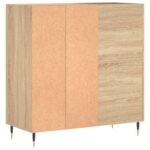 Armoire à disques chêne sonoma 84,5x38x89 cm bois d'ingénierie – Image 4
