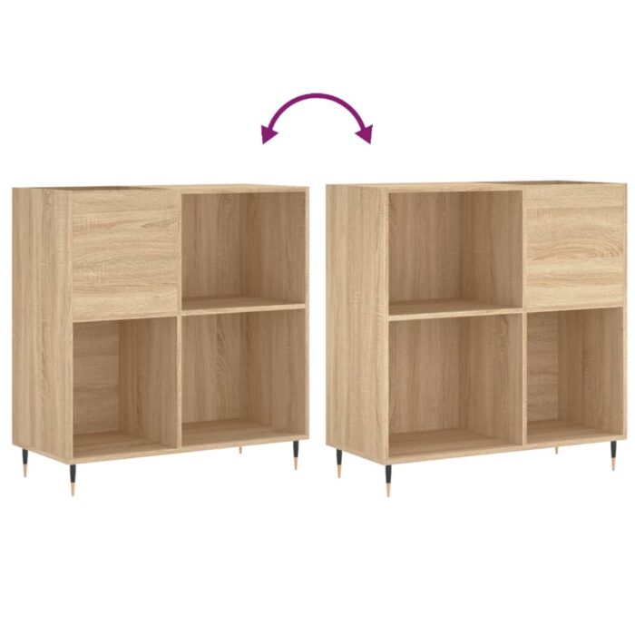 Armoire à disques chêne sonoma 84,5x38x89 cm bois d'ingénierie – Image 5