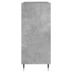 Armoire à disques gris béton 84,5x38x89 cm bois d'ingénierie – Image 3
