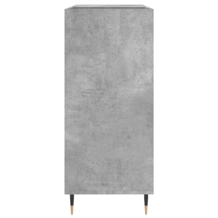 Armoire à disques gris béton 84,5x38x89 cm bois d'ingénierie – Image 3