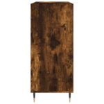 Armoire à disques chêne fumé 84,5x38x89 cm bois d'ingénierie – Image 3