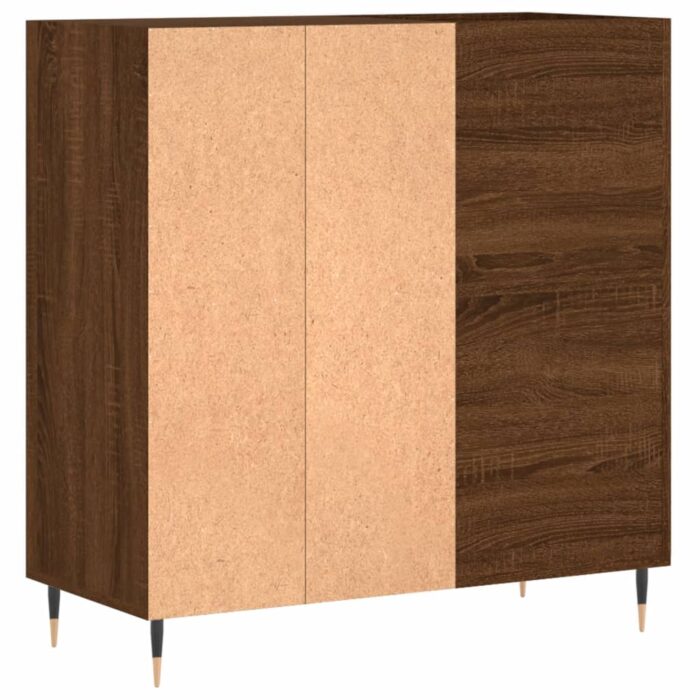 Armoire à disques chêne marron 84,5x38x89 cm bois d'ingénierie – Image 4