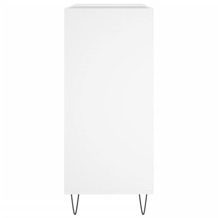 Armoire à disques blanc 84,5x38x89 cm bois d'ingénierie – Image 3