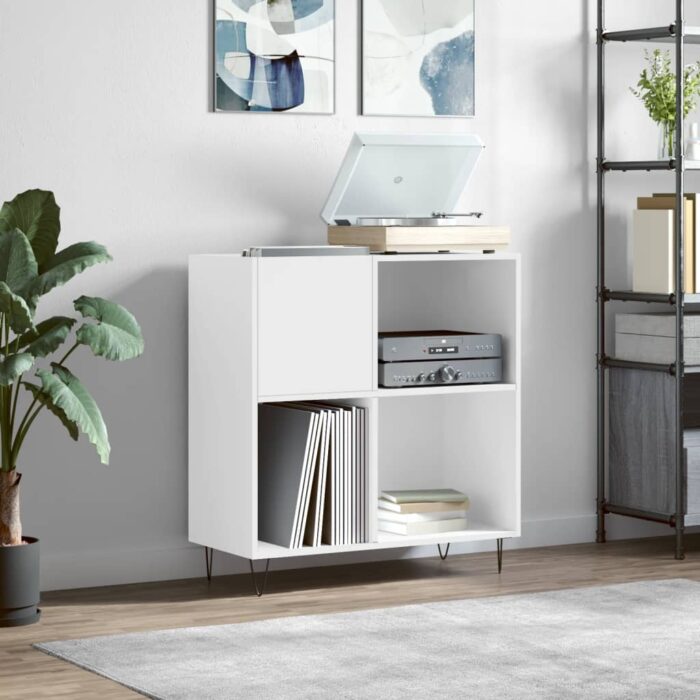 VXL8720845877835_m_en_hd_1.jpg Armoire à disques blanc 84,5x38x89 cm bois d'ingénierie – Image 1
