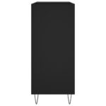 Armoire à disques noir 84,5x38x89 cm bois d'ingénierie – Image 3
