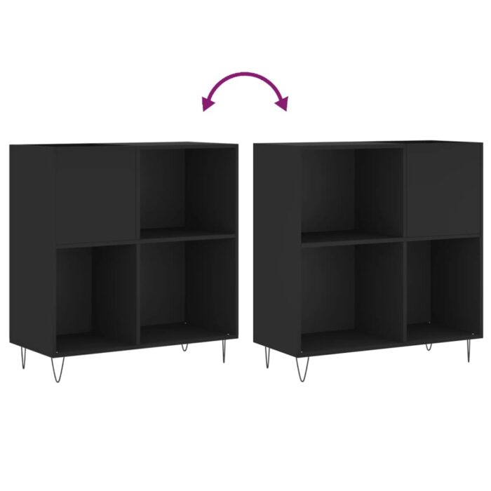 VXL8720845877842_g_en_hd_5.jpg Armoire à disques noir 84,5x38x89 cm bois d'ingénierie – Image 5
