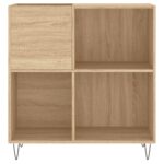 Armoire à disques chêne sonoma 84,5x38x89 cm bois d'ingénierie – Image 2
