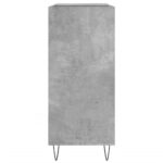 Armoire à disques gris béton 84,5x38x89 cm bois d'ingénierie – Image 3