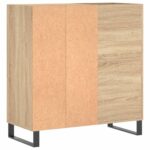 Armoire à disques chêne sonoma 84,5x38x89 cm bois d'ingénierie – Image 4