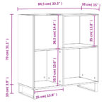 Armoire à disques chêne sonoma 84,5x38x89 cm bois d'ingénierie – Image 8