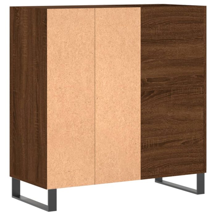 Armoire à disques chêne marron 84,5x38x89 cm bois d'ingénierie – Image 4