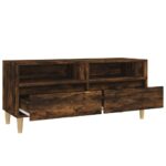 Meuble TV chêne fumé 100x34,5x44,5 cm bois d'ingénierie – Image 6