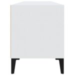 Meuble TV blanc 100x34,5x44,5 cm bois d'ingénierie – Image 5