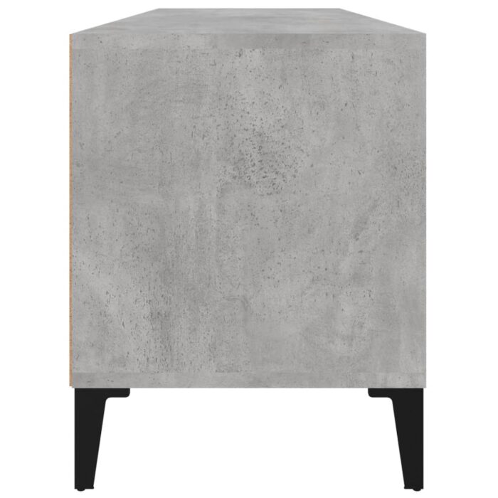 Meuble TV gris béton 100x34,5x44,5 cm bois d'ingénierie – Image 5
