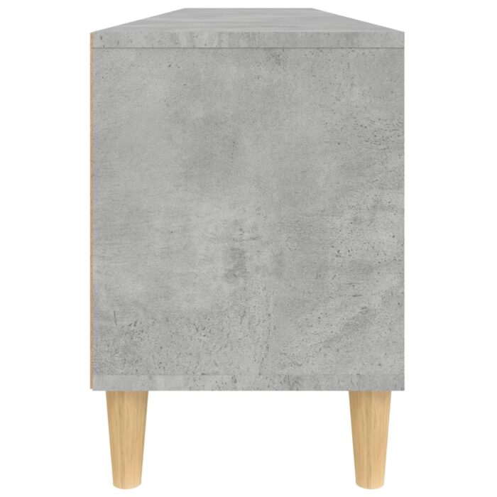 Meuble TV gris béton 150x30x44,5 cm bois d'ingénierie – Image 6