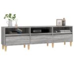 Meuble TV Sonoma gris 150x30x44,5 cm bois d'ingénierie – Image 2
