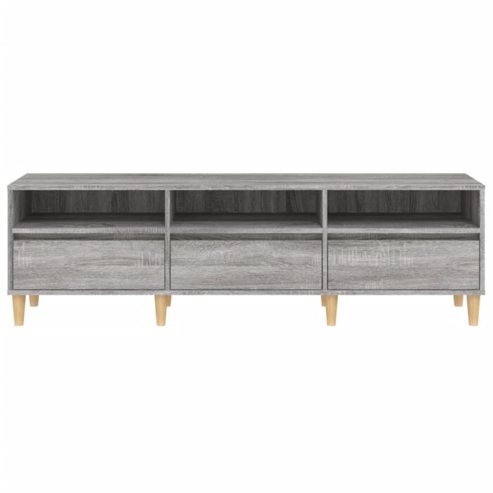 Meuble TV Sonoma gris 150x30x44,5 cm bois d'ingénierie – Image 4