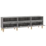 Meuble TV Sonoma gris 150x30x44,5 cm bois d'ingénierie – Image 5