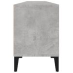 Meuble TV gris béton 150x30x44,5 cm bois d'ingénierie – Image 6