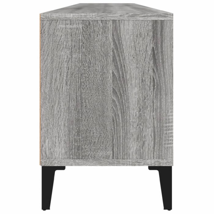 Meuble TV sonoma gris 150x30x44,5 cm bois d'ingénierie – Image 6