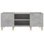 Armoire à disques gris béton 121x38x48 cm bois d'ingénierie – Image 3