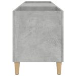 Armoire à disques gris béton 121x38x48 cm bois d'ingénierie – Image 4