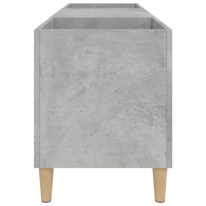 Armoire à disques gris béton 121x38x48 cm bois d'ingénierie – Image 4