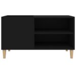 Armoire à disques noir 84,5x38x48 cm bois d'ingénierie – Image 3