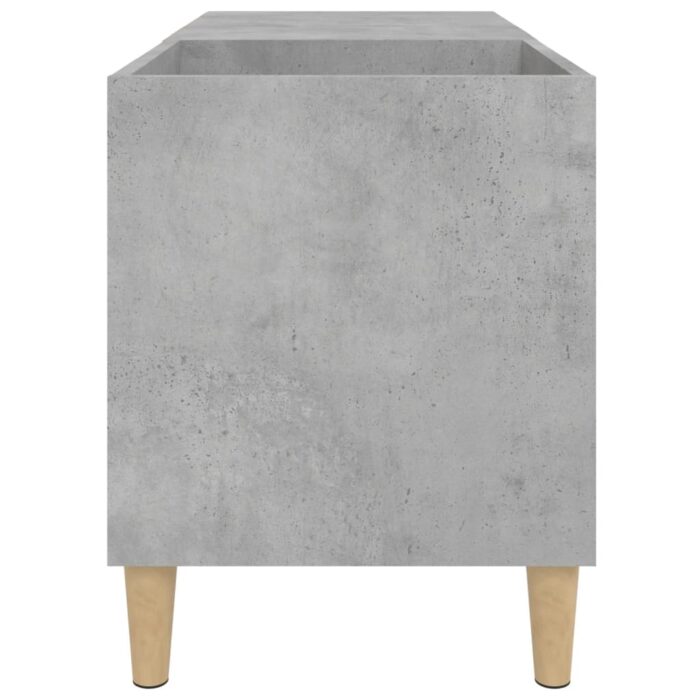 Armoire à disques gris béton 84,5x38x48 cm bois d'ingénierie – Image 4