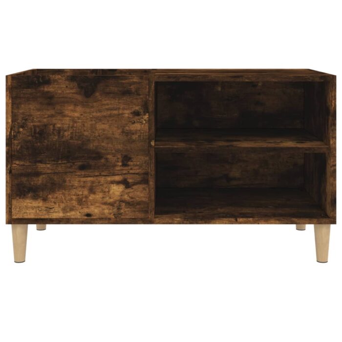 Armoire à disques chêne fumé 84,5x38x48 cm bois d'ingénierie – Image 3