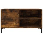 Armoire à disques chêne fumé 84,5x38x48 cm bois d'ingénierie – Image 3