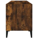 Armoire à disques chêne fumé 84,5x38x48 cm bois d'ingénierie – Image 4