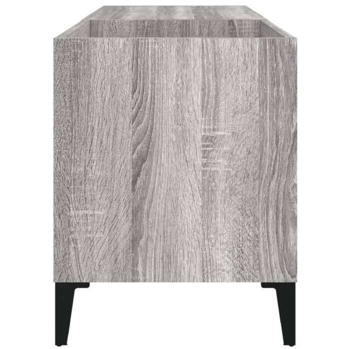 Armoire à disques sonoma gris 84,5x38x48 cm bois d'ingénierie – Image 4