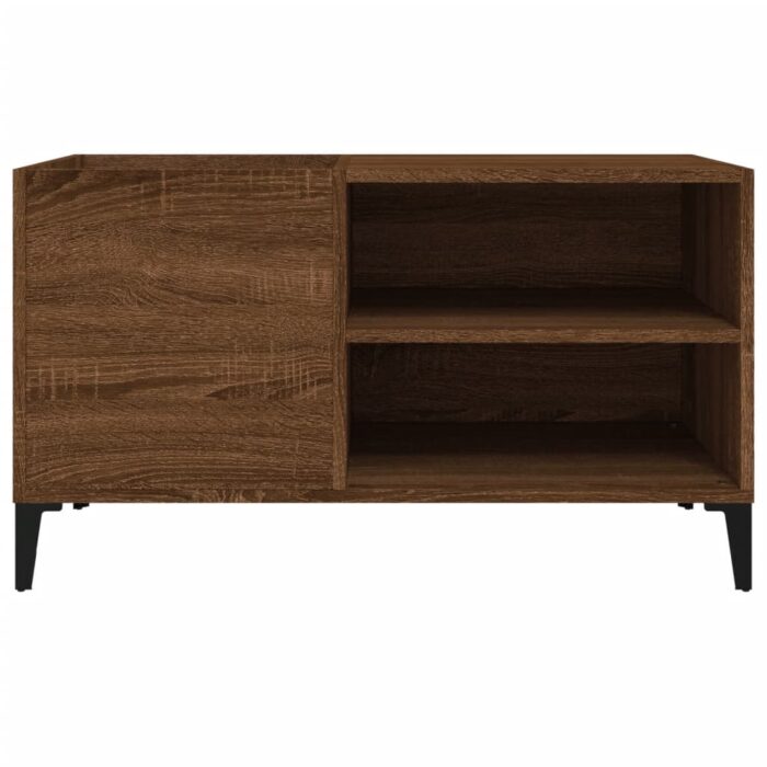 Armoire à disques chêne marron 84,5x38x48 cm bois d'ingénierie – Image 3