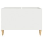 Armoire à disques blanc 74,5x38x48 cm bois d'ingénierie – Image 3