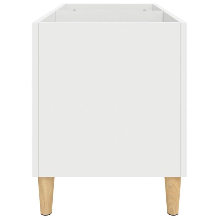 Armoire à disques blanc 74,5x38x48 cm bois d'ingénierie – Image 4