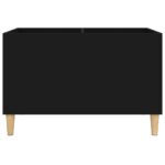 Armoire à disques noir 74,5x38x48 cm bois d'ingénierie – Image 3