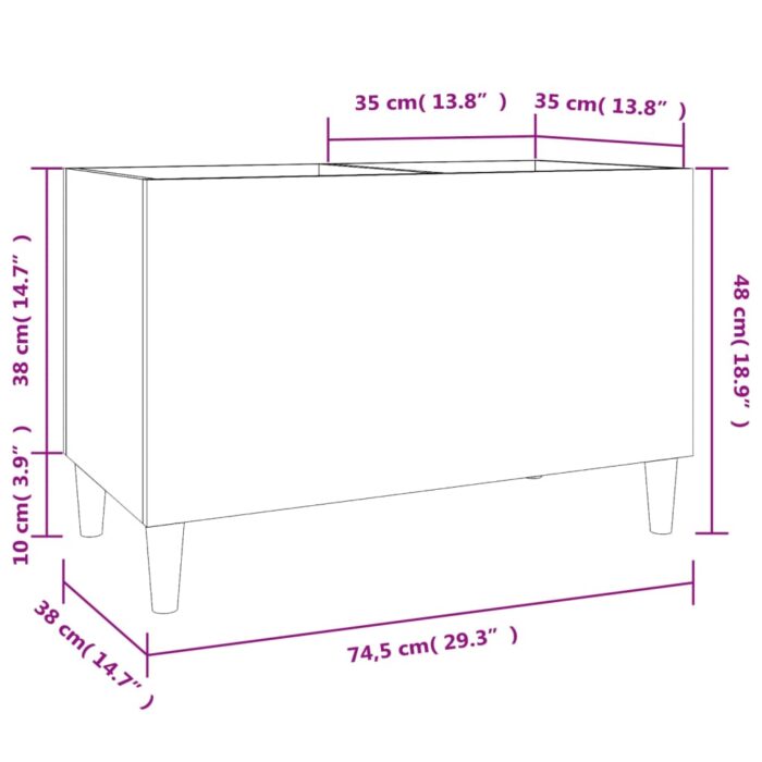 VXL8720845878641_g_en_hd_6.jpg Armoire à disques noir 74,5x38x48 cm bois d'ingénierie – Image 6