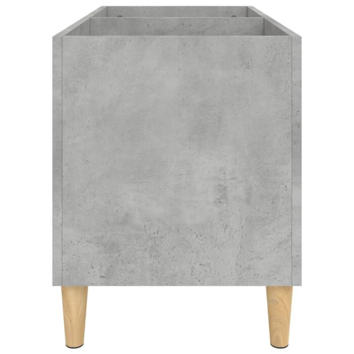 Armoire à disques gris béton 74,5x38x48 cm bois d'ingénierie – Image 4
